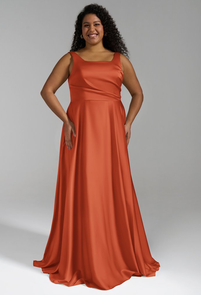AW Basileus Tangerine  Bridesmaid Dresses
